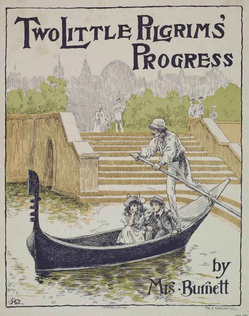 Two Little Pilgrims Progress Wall Art by Anonymous - High-Resolution Digital Print