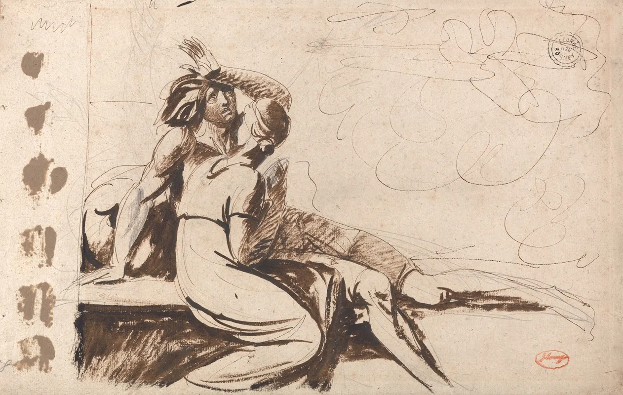 Two Lovers Man Awakening From A Dream