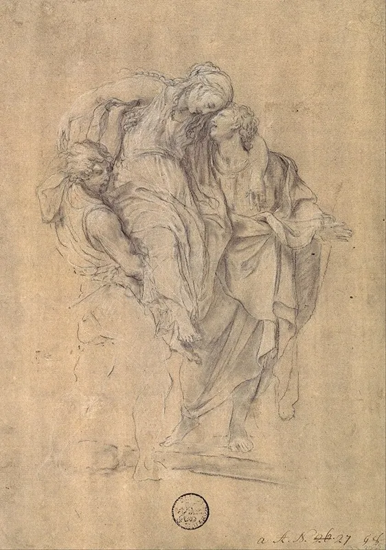 Two Men Carrying A Body