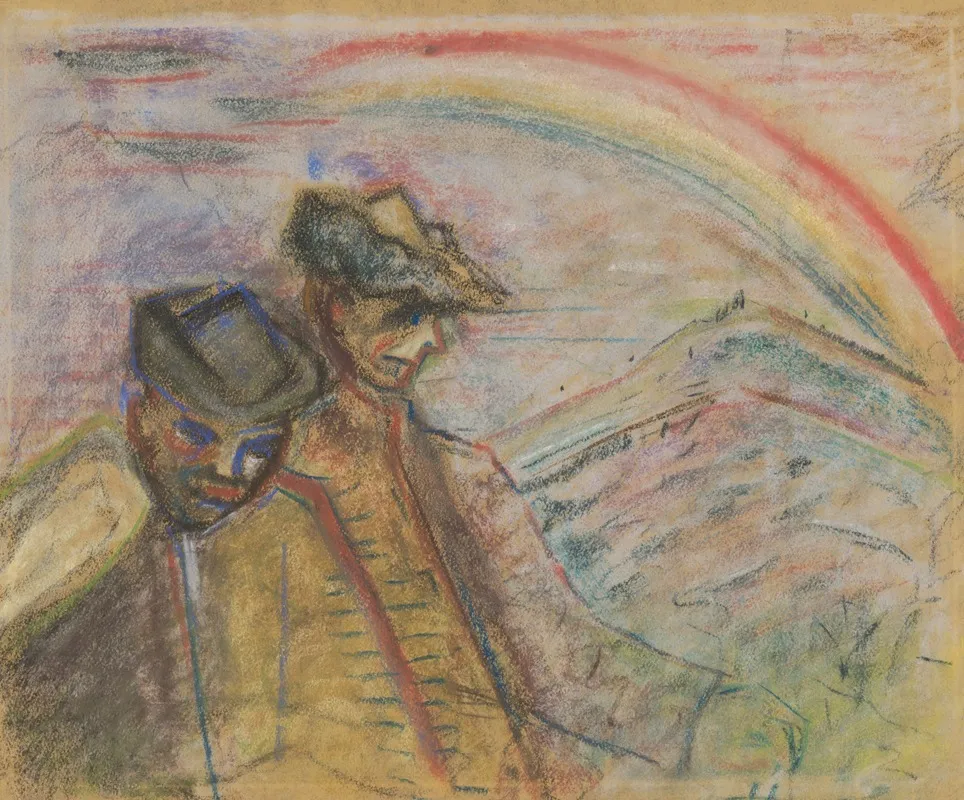 Two Men In A Landscape
