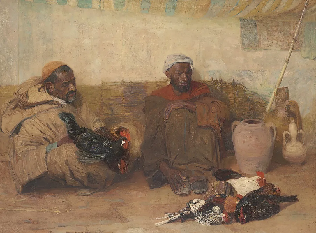 Two Men Of Tangiers Wall Art by Robert Lee Maccameron - High-Resolution Digital Print
