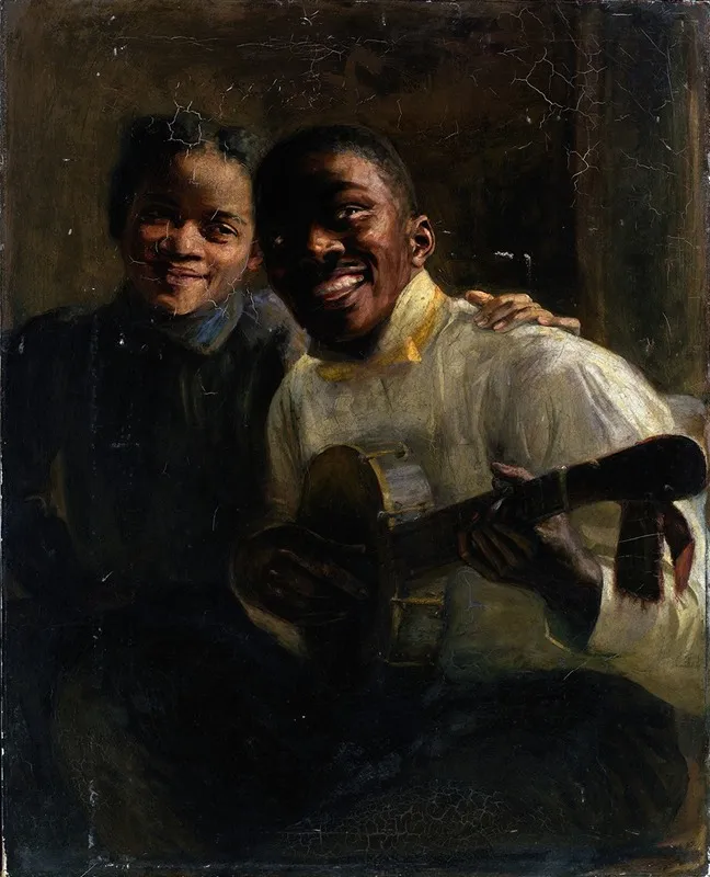 Two Negro Musicians Wall Art by Robert Lee Maccameron - High-Resolution Digital Print