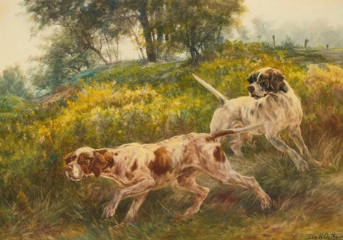 Two Pointers Wall Art by Edmund Henry Osthaus - High-Resolution Digital Print