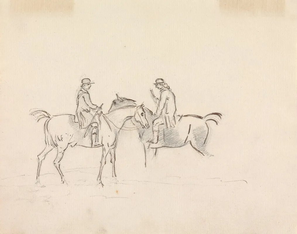 Two Riders Conversing