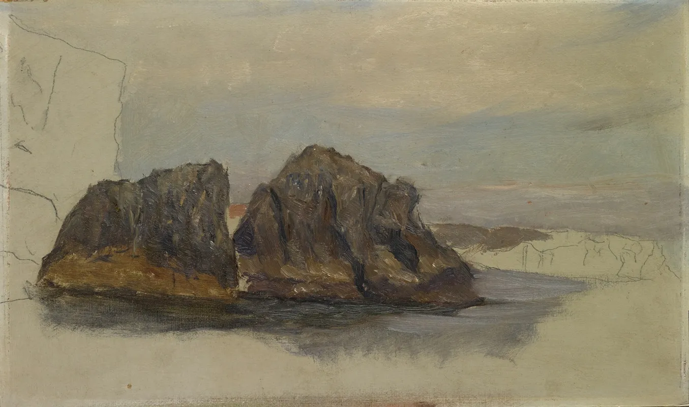 Two Rocks In Brittany Wall Art by William de Goumois - High-Resolution Digital Print