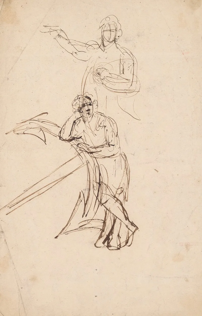 Two Sketches Of Man
