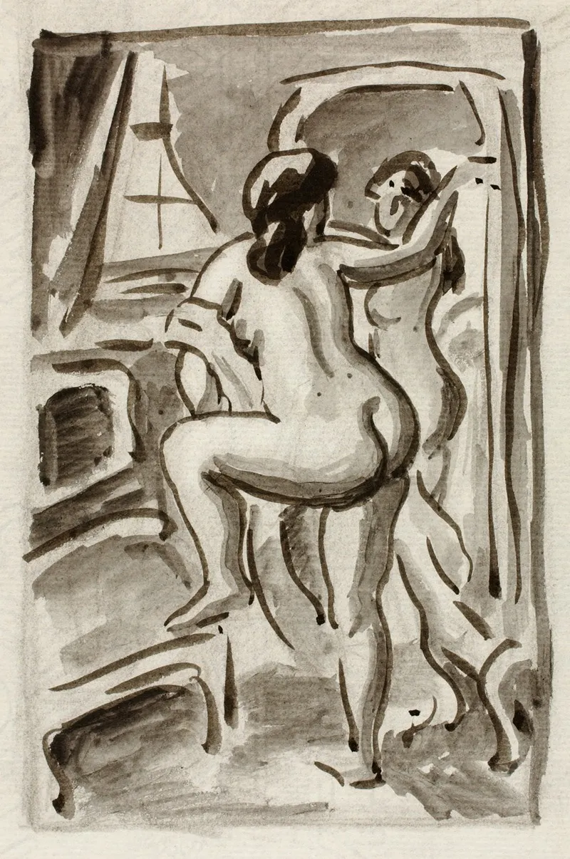 Two Standing Female Nudes 2