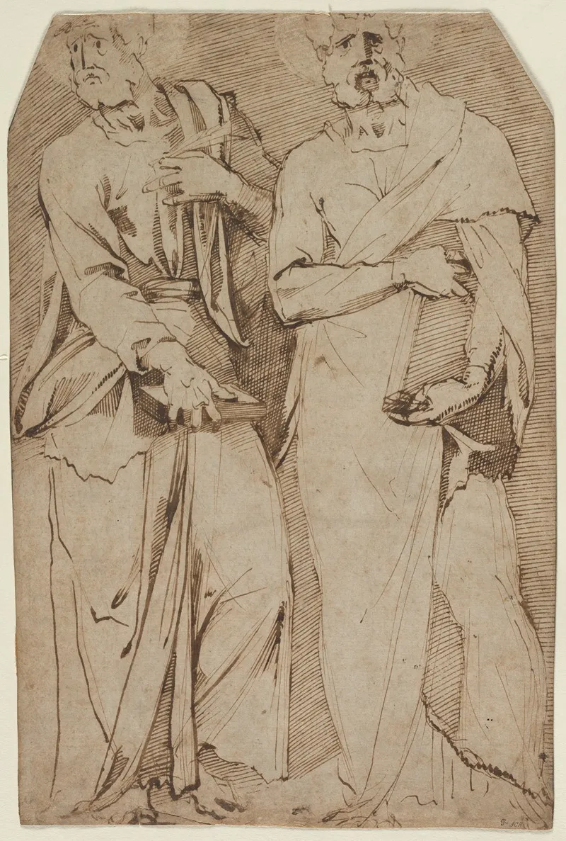 Two Standing Saints Wall Art by Giovanni Bandini - High-Resolution Digital Print