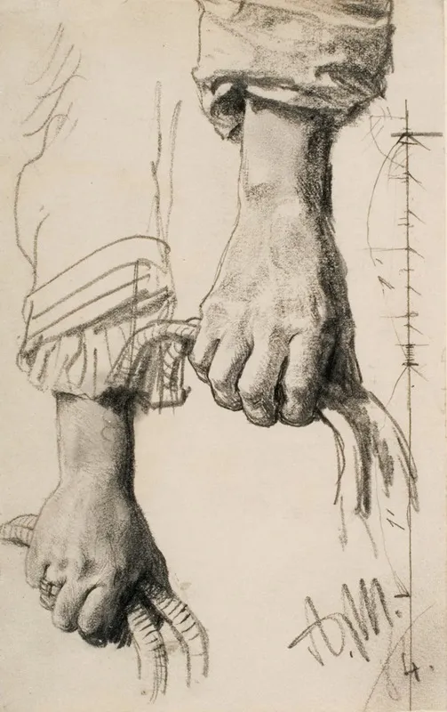 Two Studies Of A Right Hand