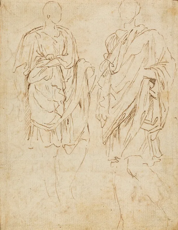 Two Studies Of An Ancient Statue Wall Art by Nicolas Poussin - High-Resolution Digital Print