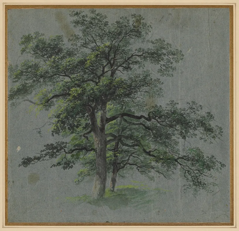 Two Trees 2 Wall Art by Johann Jacob Dorner - High-Resolution Digital Print
