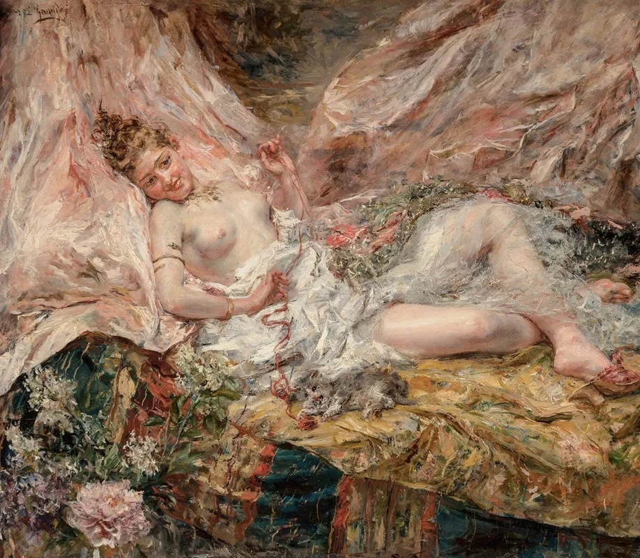 Two Voluptuaries Wall Art by Eduardo Leon Garrido - High-Resolution Digital Print
