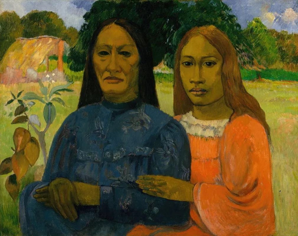 Two Women 4 Wall Art by Paul Gauguin - High-Resolution Digital Print