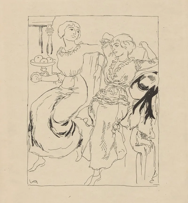 Two Women On A Sofa