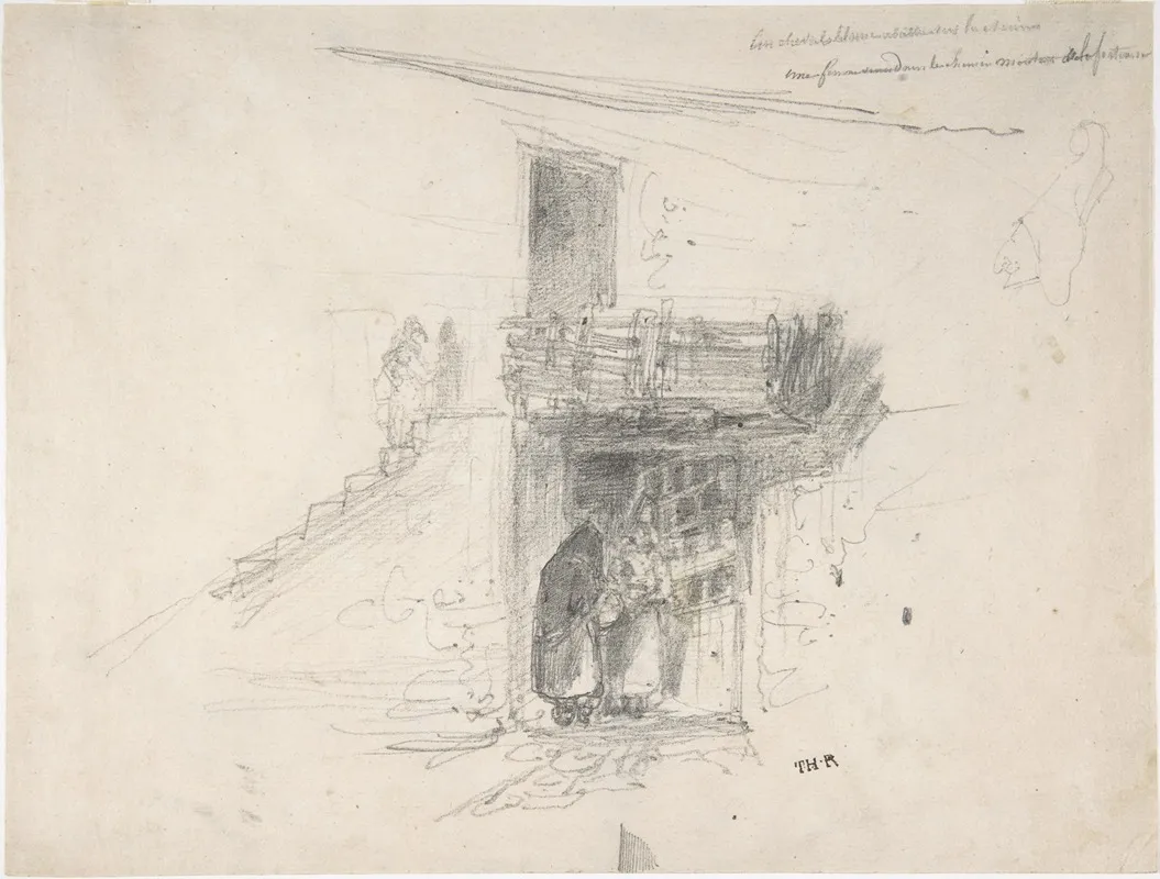 Two Women Talking In A Doorway