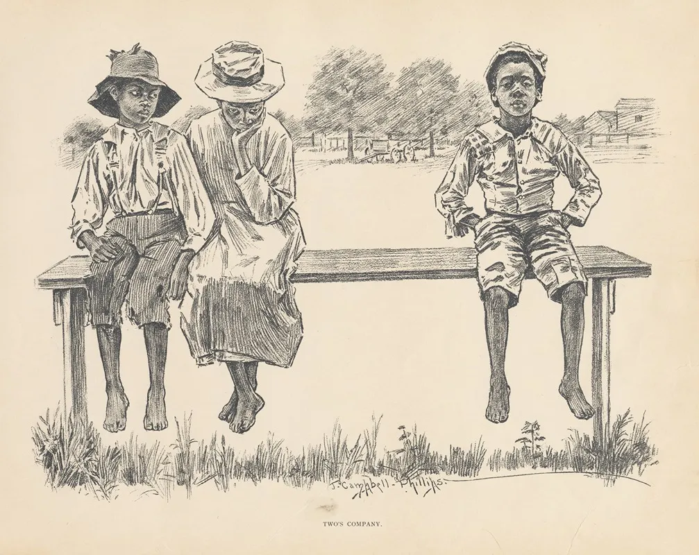 Twos Company Wall Art by J. Campbel Phillips - High-Resolution Digital Print