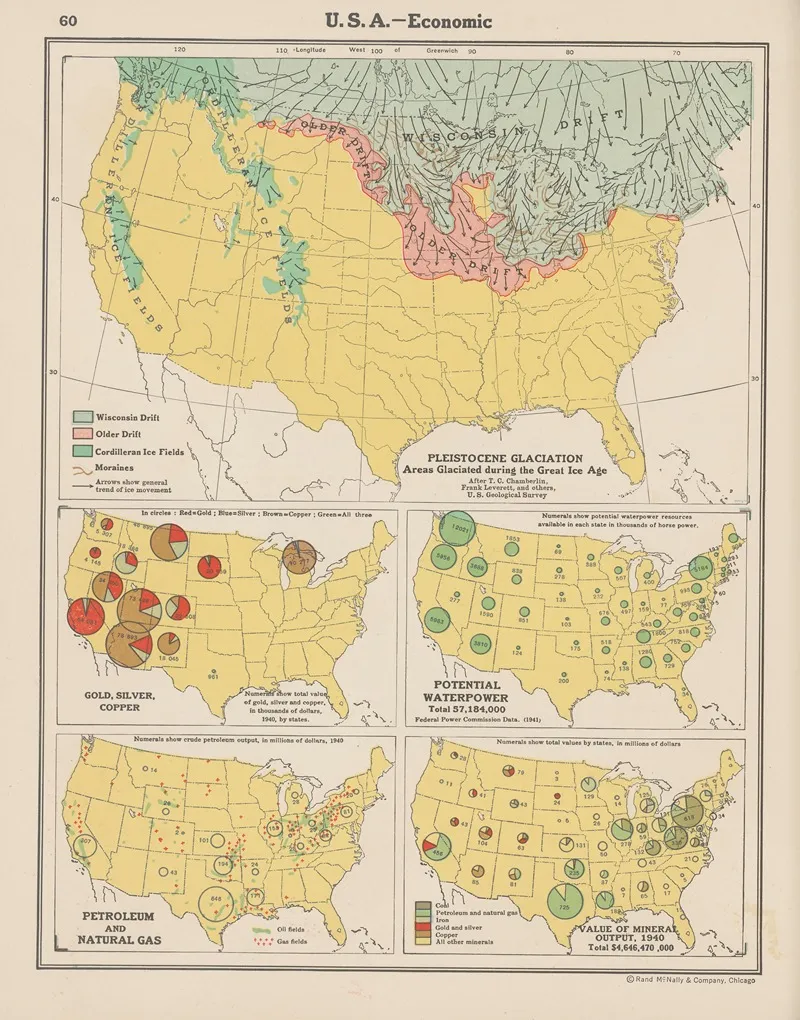U S A Economic Wall Art by John Paul Goode - High-Resolution Digital Print