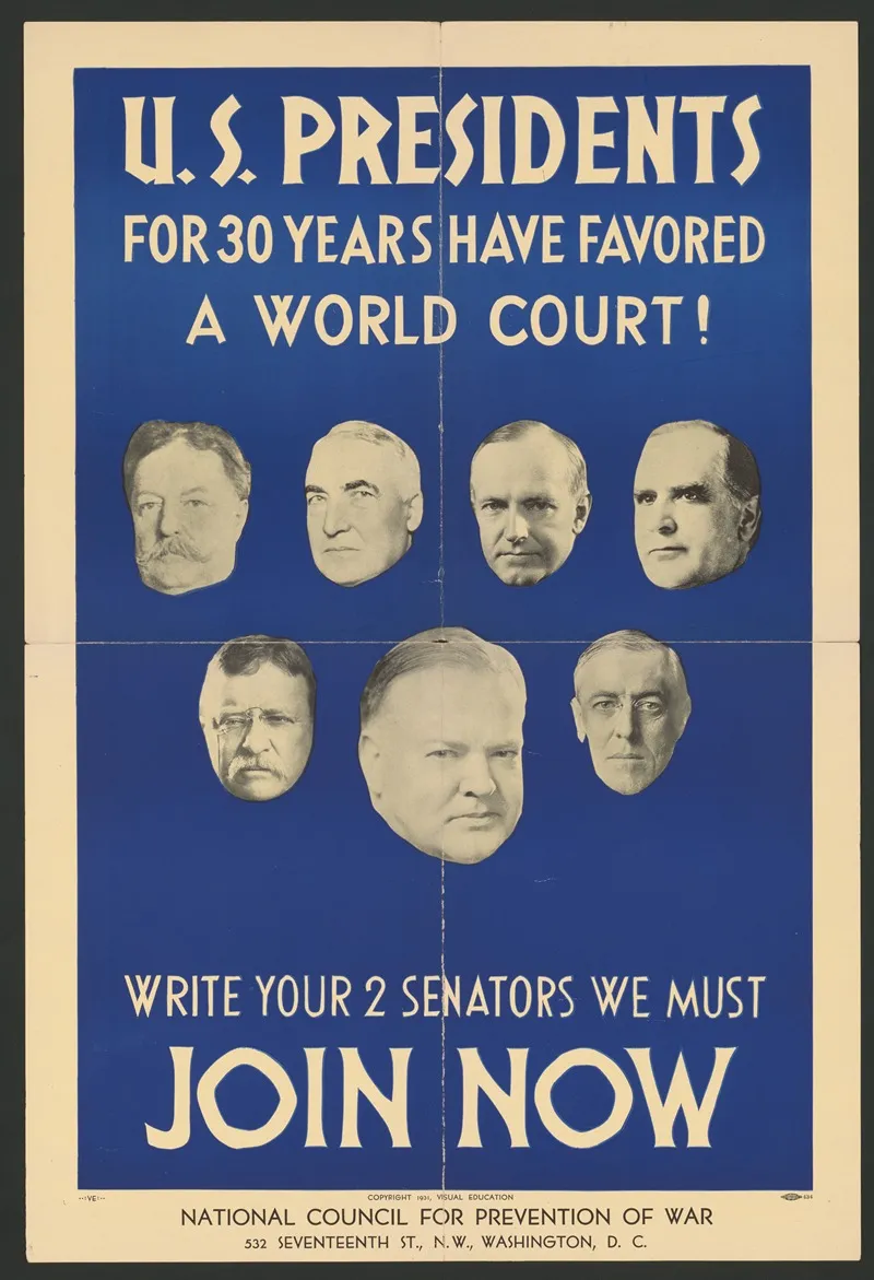 U S Presidents For 30 Years Have Favored A World Court Write Your Two Senators We Must Join Now