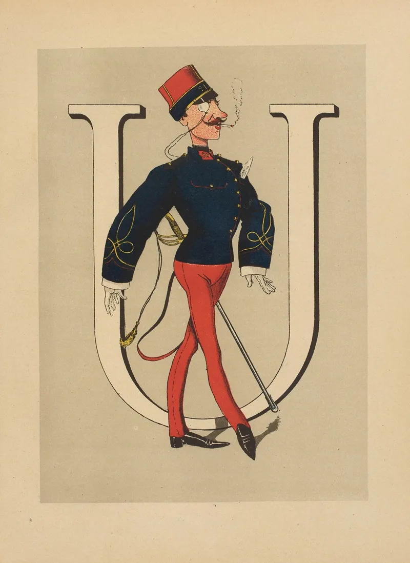 U Uniforme Nouvel Sous Lieutenant Dinfanterie Wall Art by Henri de Sta - High-Resolution Digital Print