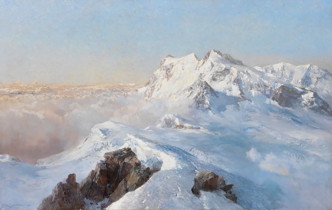 Uber Dem Nebelmeer Monte Rosa Vom Rimpfischhorn