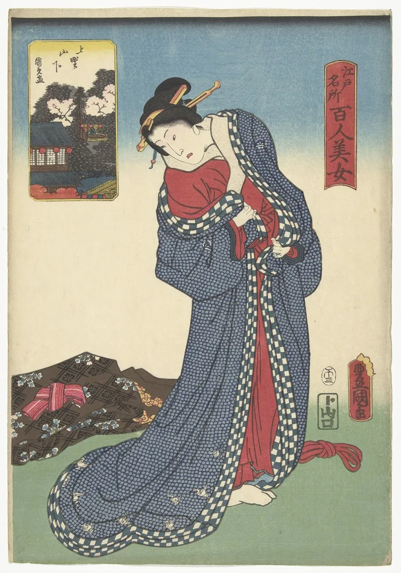 Ueno Yamashita Wall Art by Utagawa Kunisada (Toyokuni III) - High-Resolution Digital Print