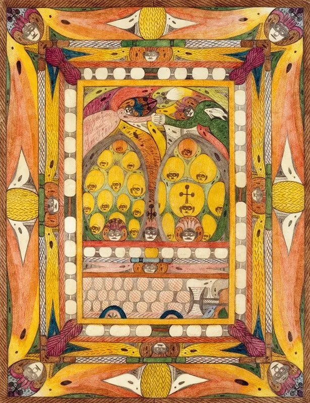 Uhaja Von Indien Meine Liebe Taufpaatinn Wall Art by Adolf Wölfli - High-Resolution Digital Print