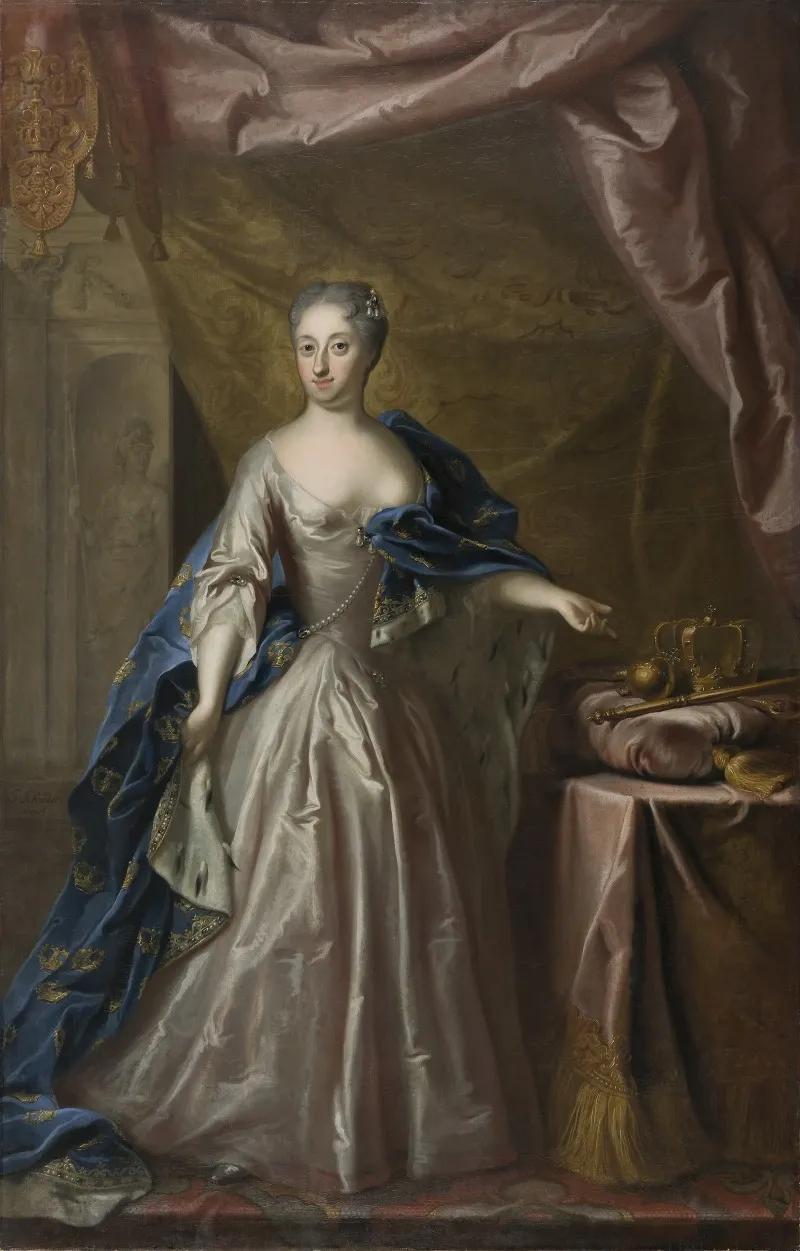 Ulrika Eleonora D Y 1688 1741 Wall Art by Georg Engelhard Schröder - High-Resolution Digital Print