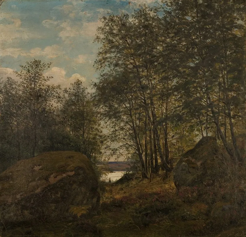 Ulvegjelskogen Mandal Wall Art by Amaldus Nielsen - High-Resolution Digital Print