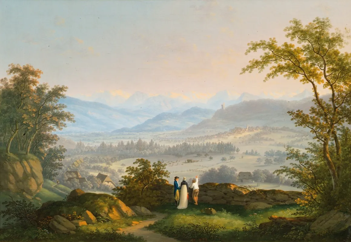 Umgebung Der Ruine Habsburg 2 Wall Art by Johann Caspar Rahn - High-Resolution Digital Print