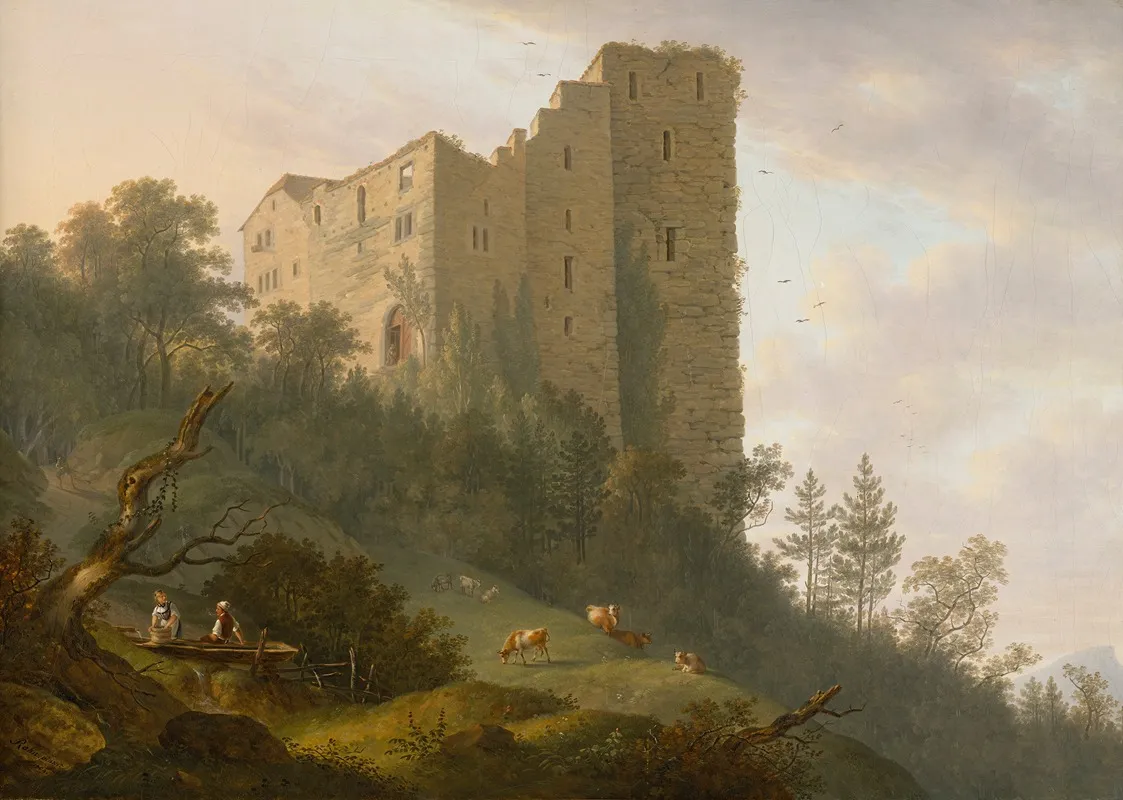 Umgebung Der Ruine Habsburg 3 Wall Art by Johann Caspar Rahn - High-Resolution Digital Print