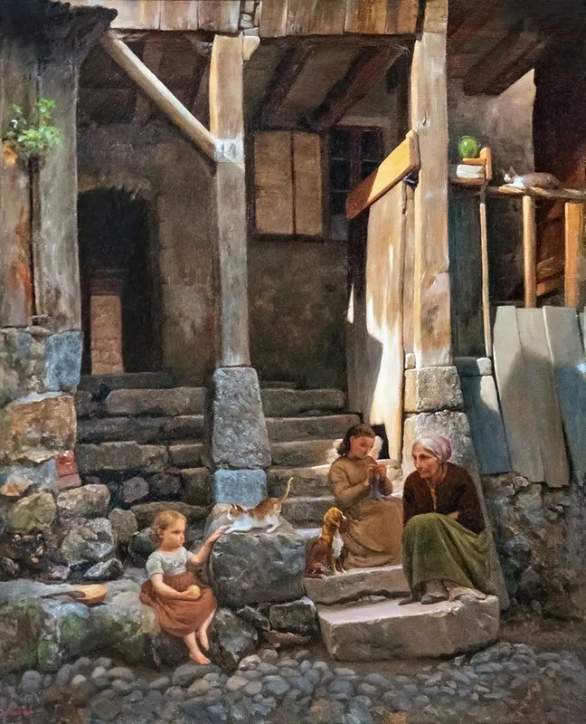 Un Ancien Portique Annecy Wall Art by Firmin Salabert - High-Resolution Digital Print