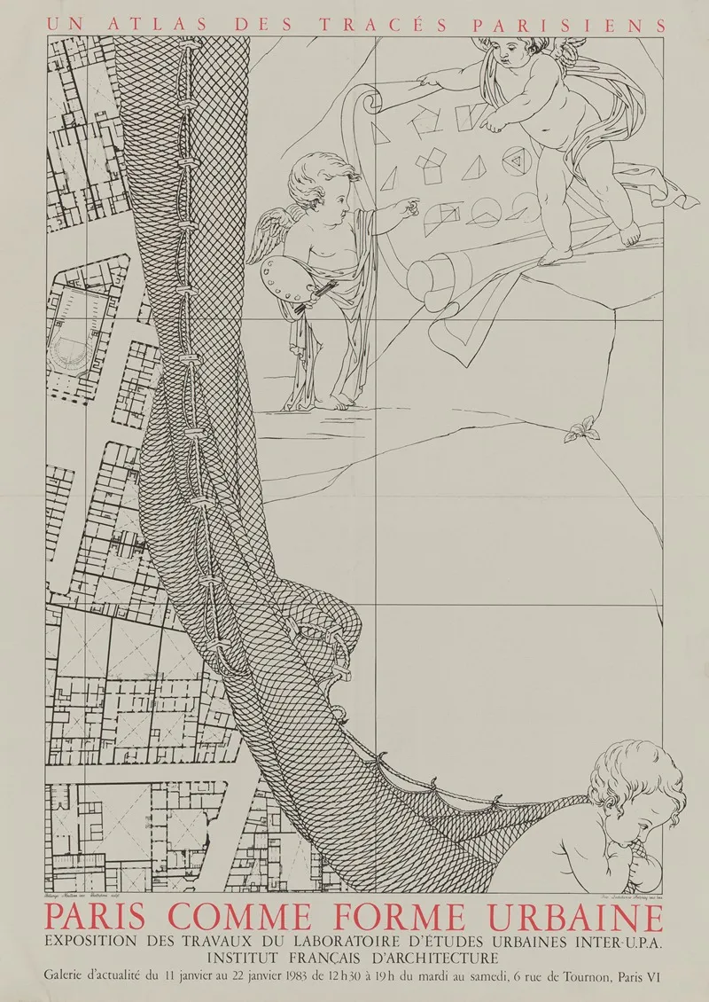 Un Atlas Des Traces Parisiens Paris Comme Forme Urbaine Exposition Des Travaux Du Laboratoire Detudes Urbaines Inte