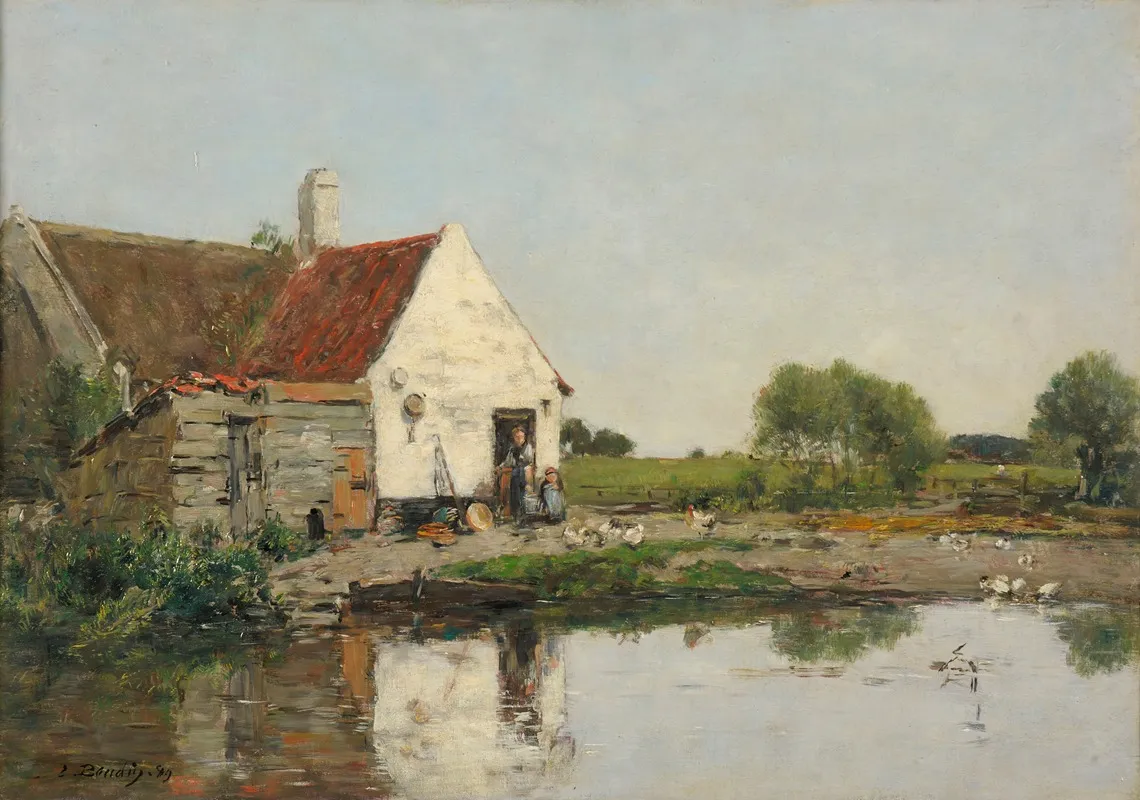 Un Coin De Ferme Aux Environs De Dunkerque
