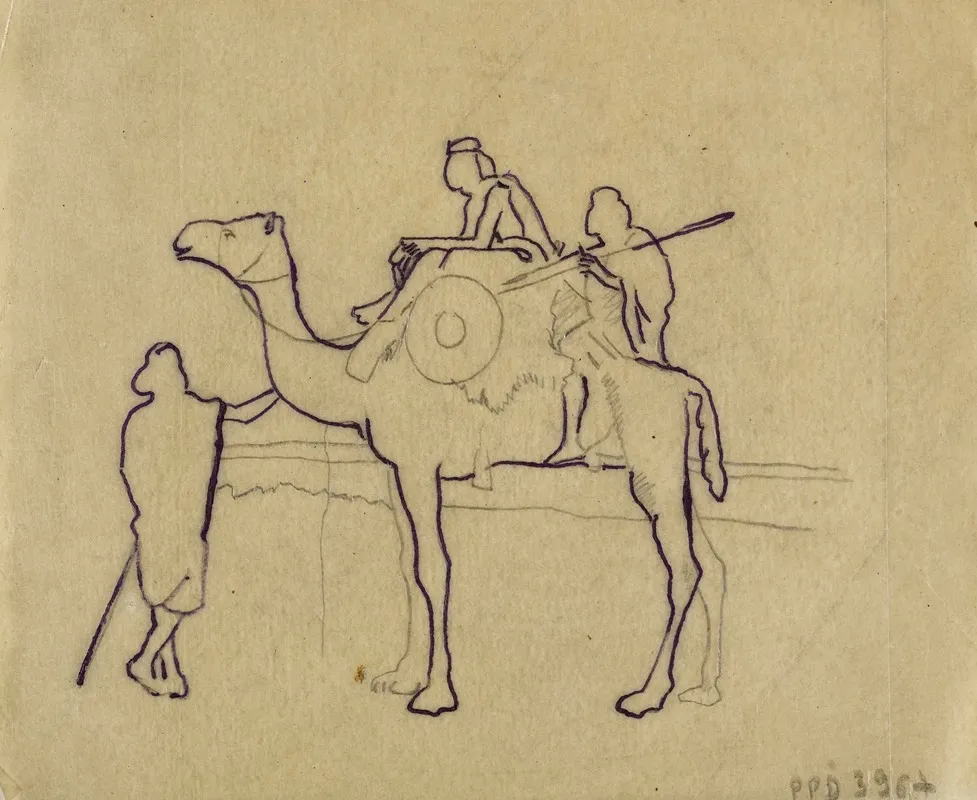 Un Dromadaire Et Trois Hommes