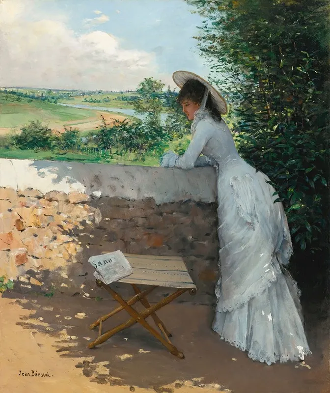Un Figaro De Reve Wall Art by Jean Béraud - Canvas Print