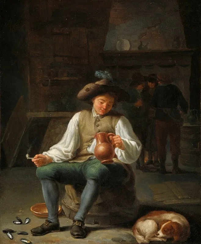 Un Fumeur Au Cabaret Wall Art by Gillis van Tilborgh - High-Resolution Digital Print