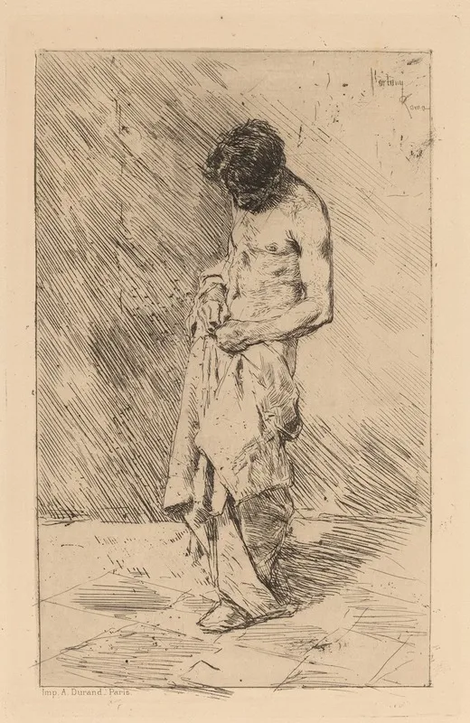 Un Pouilleux Flea Seeker Wall Art by Mariano Fortuny Marsal - High-Resolution Digital Print