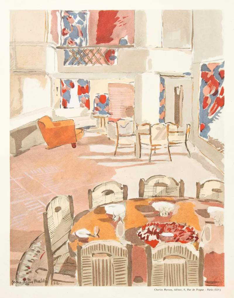 Un Rendez Vous De Pecheurs De Truites Wall Art by E. Ruhlmann - High-Resolution Digital Print