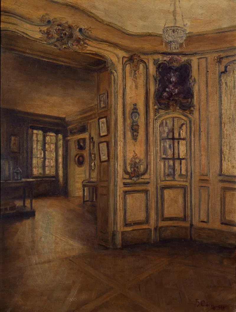 Un Salon Du Musee Carnavalet Wall Art by Berthe Cain - High-Resolution Digital Print