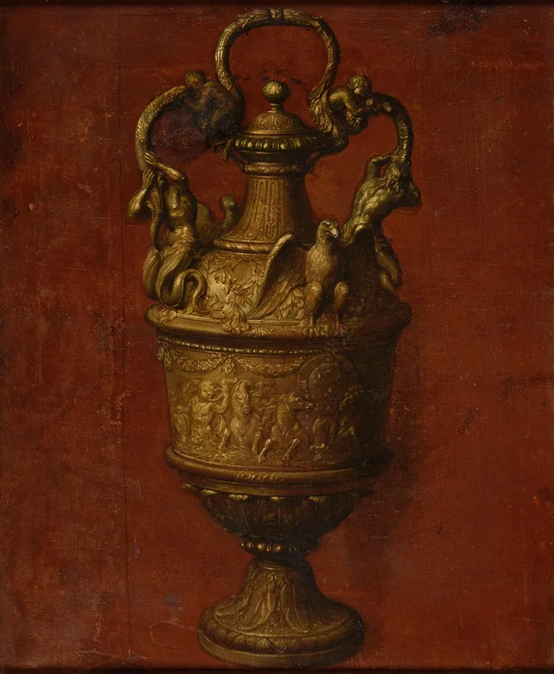 Un Vase Dargent Wall Art by Baudouin Yvart - High-Resolution Digital Print