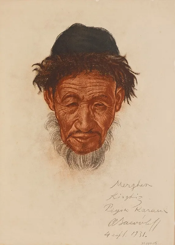 Un Vieux Kirghize Peyik Sinkiang