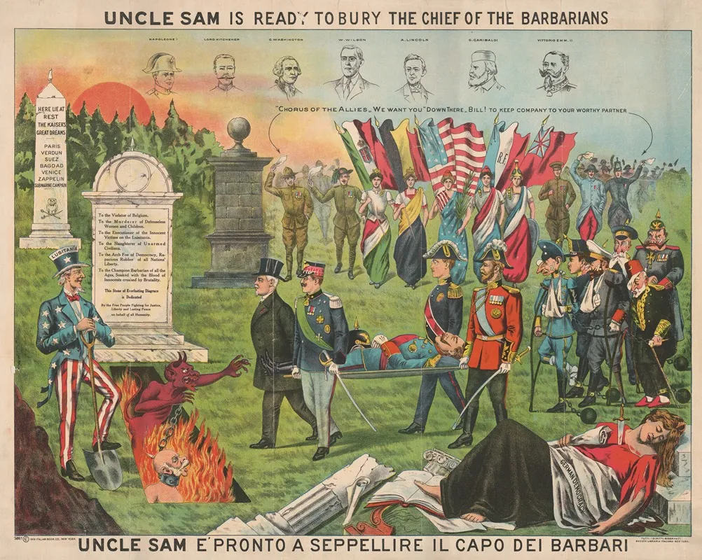 Uncle Sam Is Ready To Bury The Chief Of The Barbarian
