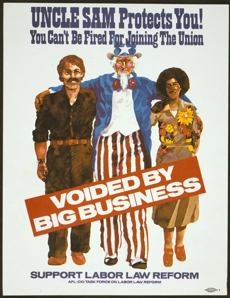 Uncle Sam Protects You You Cant Be Fired For Joining The Union Wall Art by Anonymous - High-Resolution Digital Print
