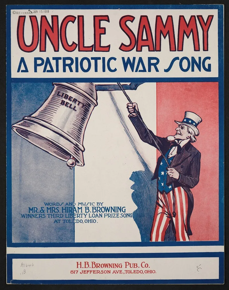 Uncle Sammy A Patriotic War Song Wall Art by Anonymous - High-Resolution Digital Print