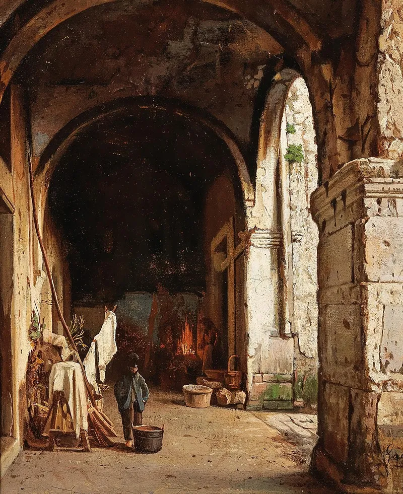 Under The Arcades 2 Wall Art by Enrico Gaeta - High-Resolution Digital Print