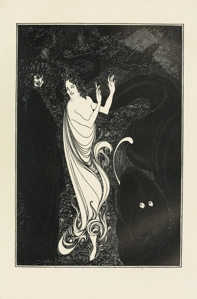 Under The Hill Pl 05 Wall Art by Aubrey Vincent Beardsley - High-Resolution Digital Print