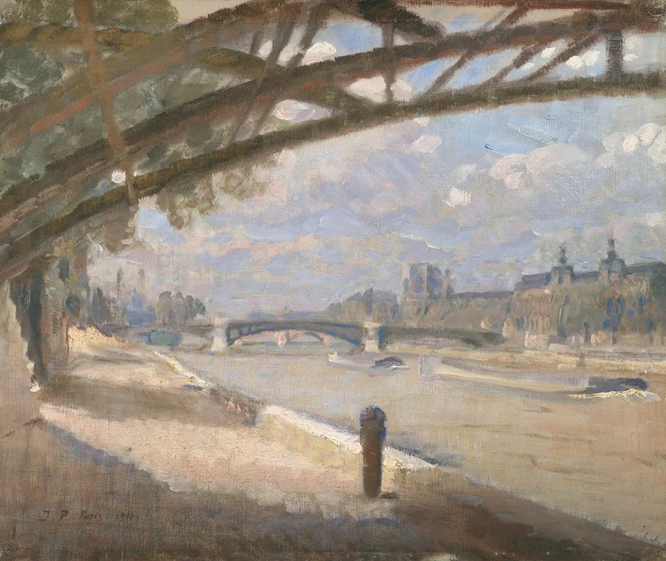 Under The Pont Des Arts Paris Noon