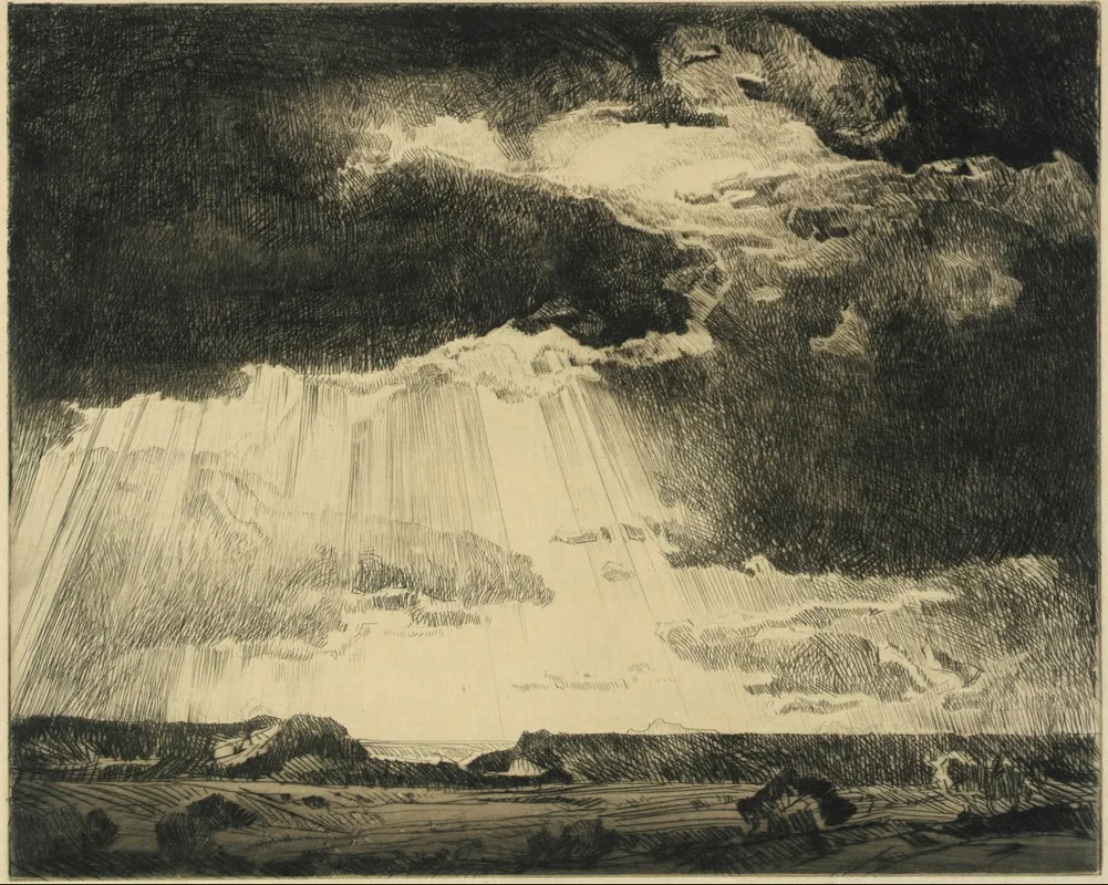 Under Western Skies Wall Art by Carl Oscar Borg - High-Resolution Digital Print