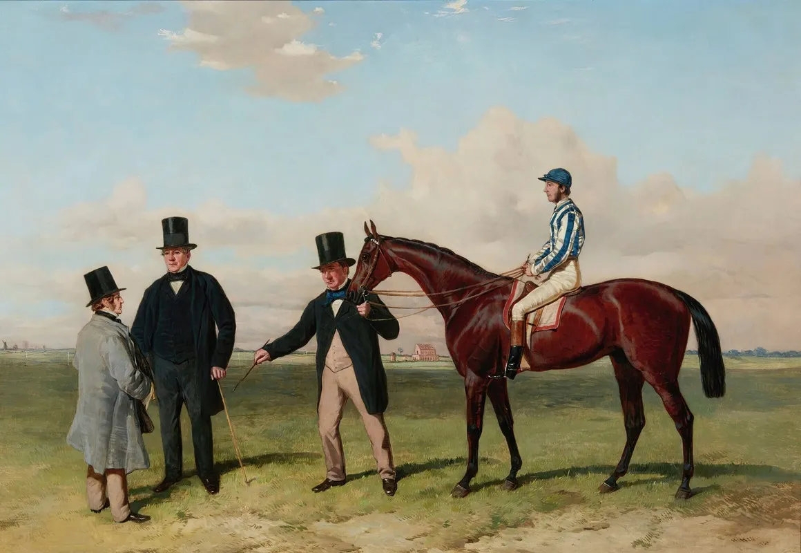 Underhand Winner Of The Northumberland Plate With Aldcroft Up Mr A Biggs Mr J Fobert Trainer And Mr G Foster Owner Wall Art by Harry Hall - High-Resolution Digital Print