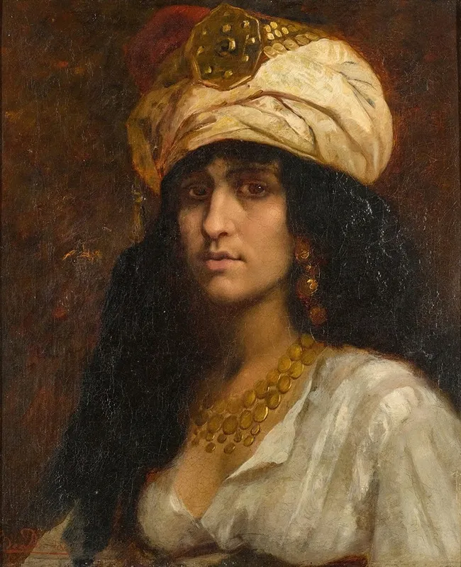 Une Belle Orientale Wall Art by Emmanuel De Dieudonné - High-Resolution Digital Print